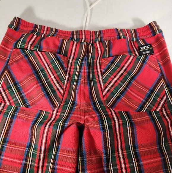NWT Unisex Wesc Tartan Zip Jogger - Picture 7 of 8